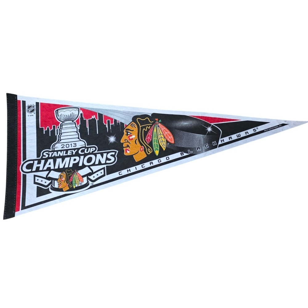 Chicago Blackhawks 2013 Stanley Cup Champions NHL Pennant Rico Industries